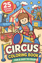 Circus Coloring Pages Printable PDF | Bold Easy Fun for Adults & Kids