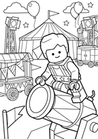 Circus Coloring Pages Printable PDF | Bold Easy Fun for Adults & Kids
