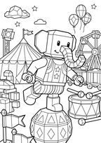 Circus Coloring Pages Printable PDF | Bold Easy Fun for Adults & Kids