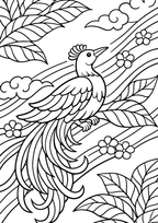 Batik Design Easy Coloring Pages | 50 Relaxing PDF Prints