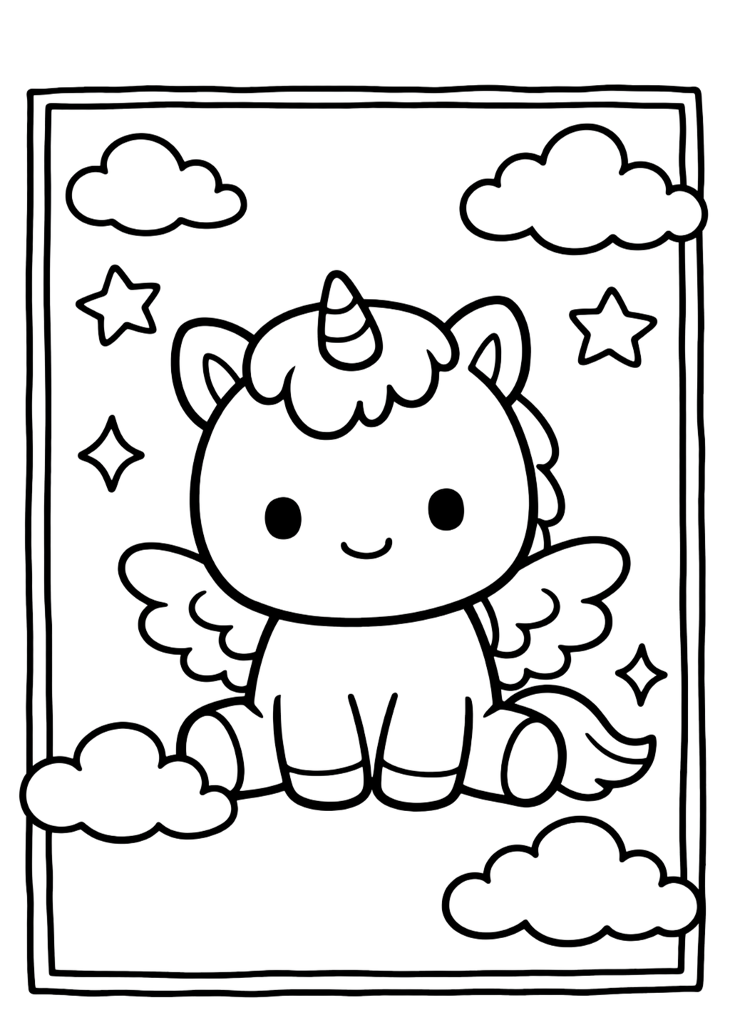 Easy Mythical Creatures Coloring | Ideal For Tiny Fingers
