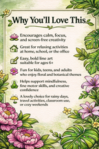 Flowers & Leaves Cozy Coloring Pages | 45 Relaxing PDF Printables