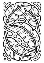Flowers & Leaves Cozy Coloring Pages | 45 Relaxing PDF Printables