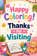 Cute Animal Coloring Pages for Teens | Cozy Apartment Fun PDF