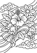 Batik Design Easy Coloring Pages | 50 Relaxing PDF Prints