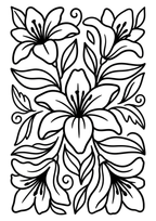 Flowers & Leaves Cozy Coloring Pages | 45 Relaxing PDF Printables