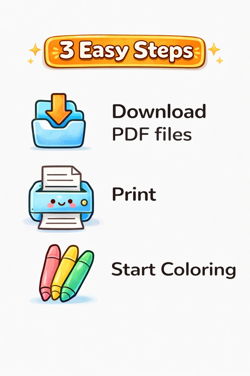 Cozy Kitchen Kawaii Coloring Pages | 25 Stress-Relief PDF Printables