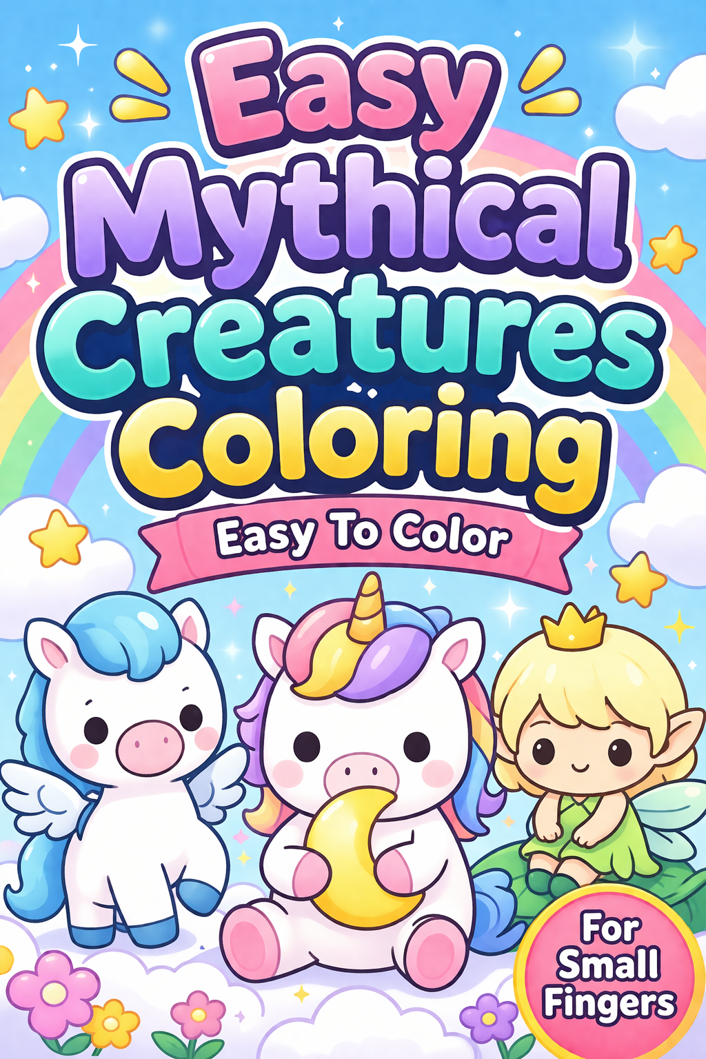 Easy Mythical Creatures Coloring | Ideal For Tiny Fingers