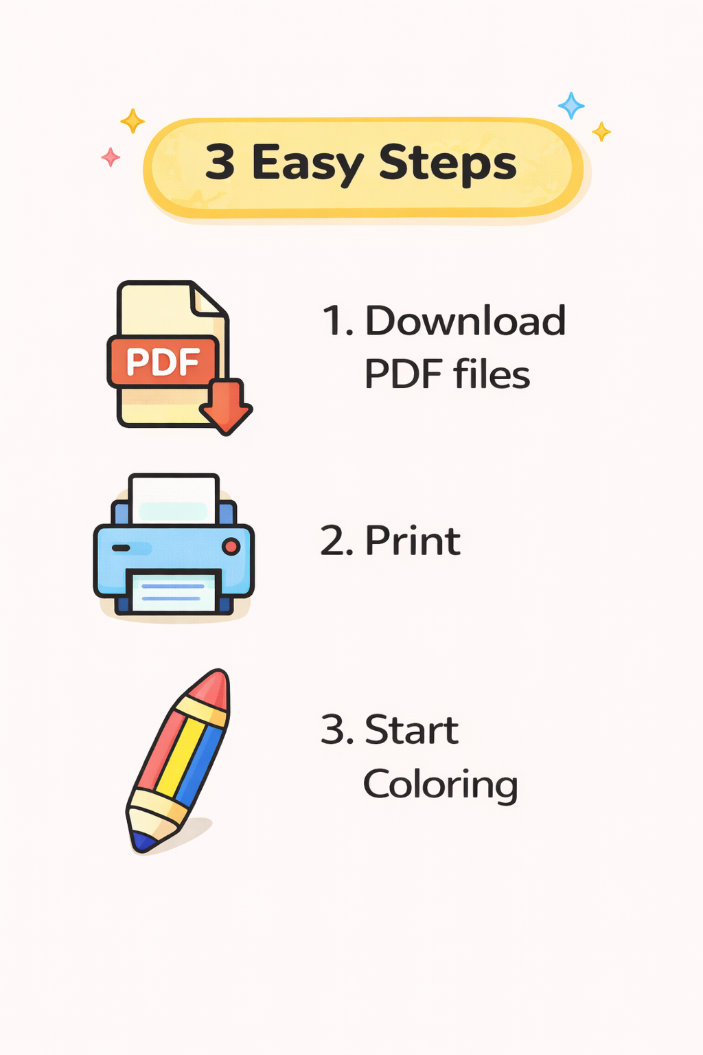 Low Poly Coloring Pages | 50 Geometric Animal PDF Printables for Kids