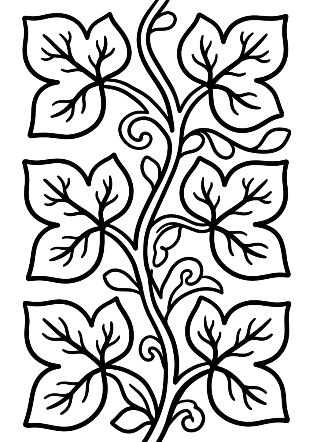Flowers & Leaves Cozy Coloring Pages | 45 Relaxing PDF Printables