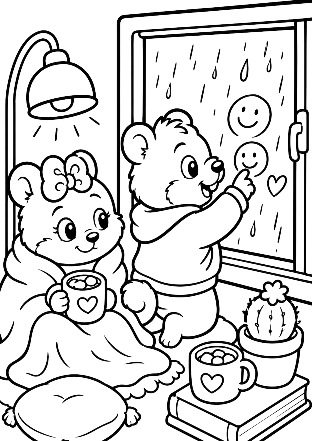Cute Animal Coloring Pages for Teens | Cozy Apartment Fun PDF