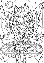 Low Poly Coloring Pages Bundle | 150 Relaxing PDF Prints