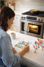 Kawaii Garden Cozy Coloring Book | 25 Stress-Relief PDF Printables