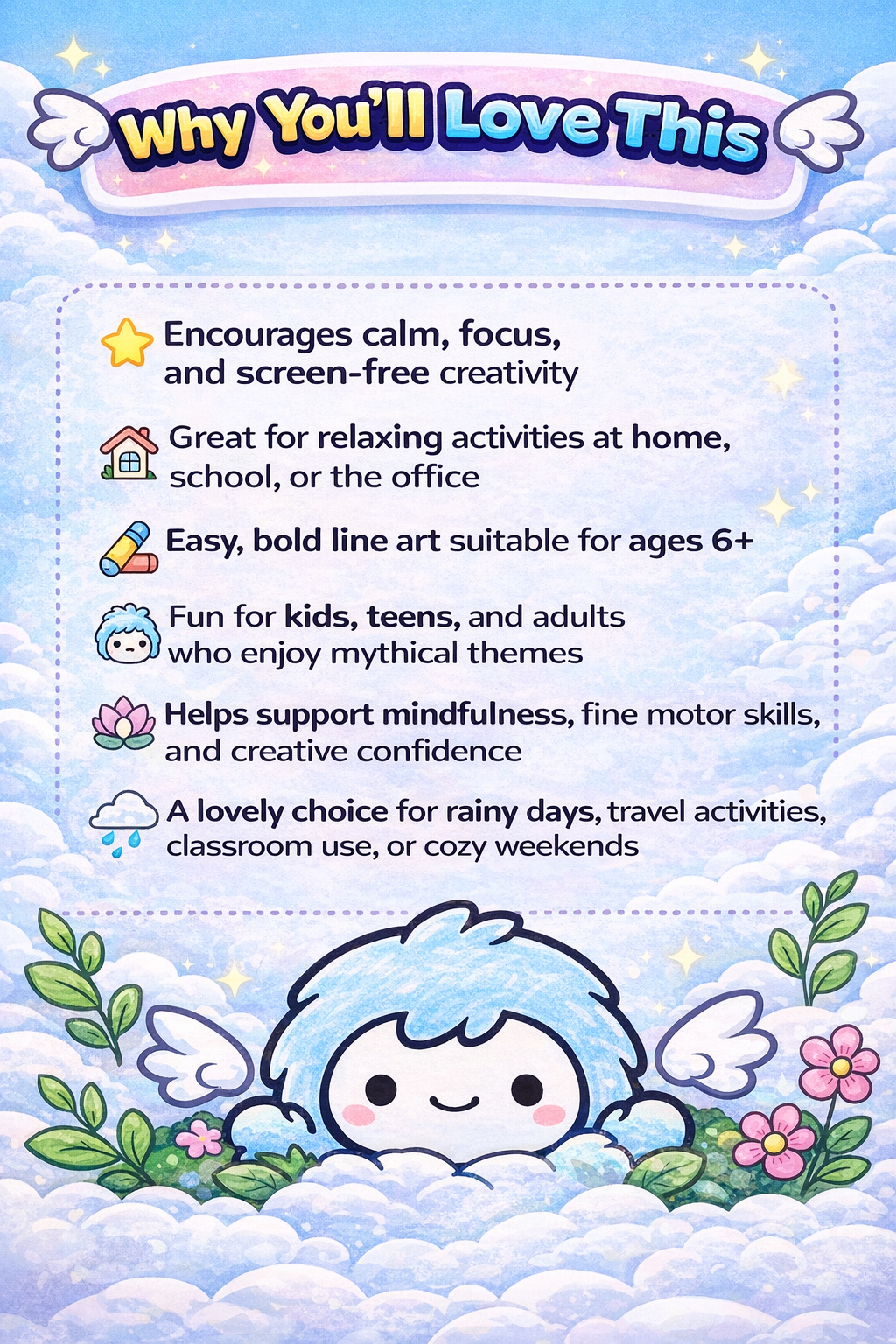 Easy Mythical Creatures Coloring | Ideal For Tiny Fingers