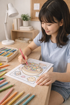Cozy Coloring Kawaii Convenience Store | PDF Printables to Unwind