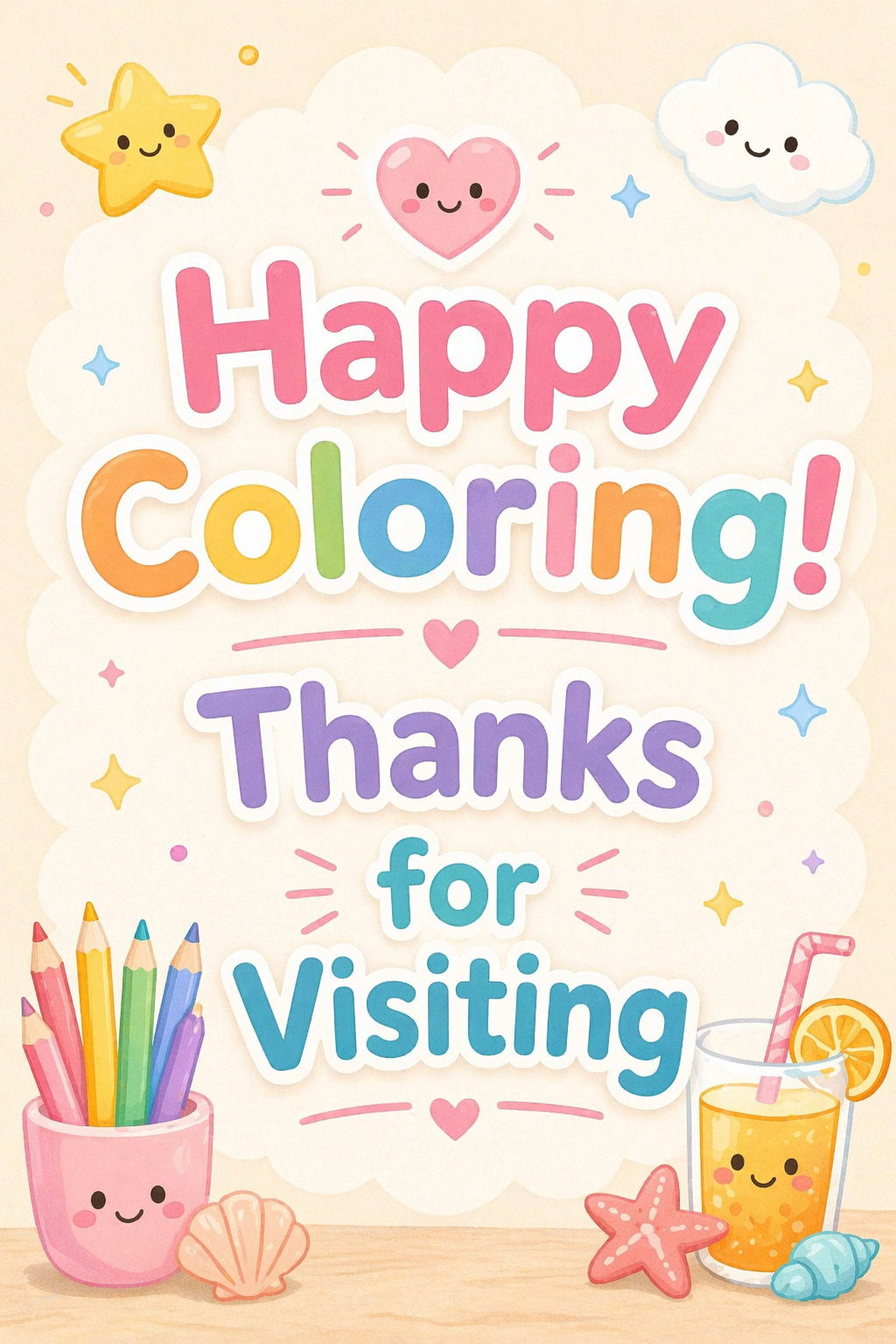 Cozy Coloring Kawaii Convenience Store | PDF Printables to Unwind