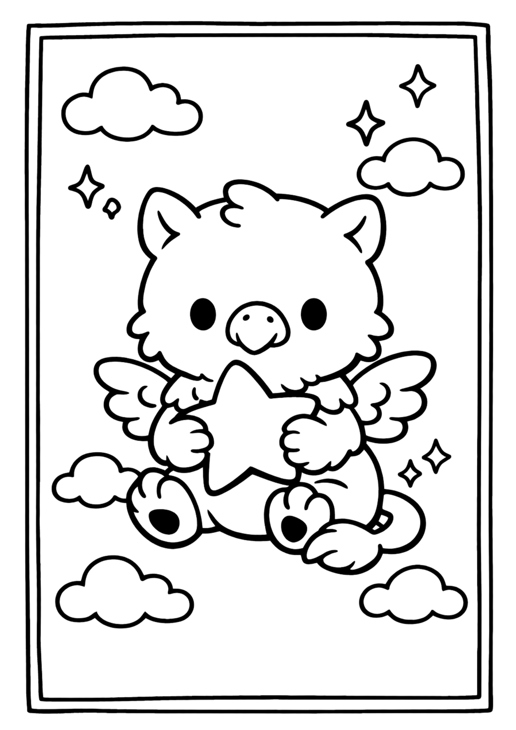Easy Mythical Creatures Coloring | Ideal For Tiny Fingers
