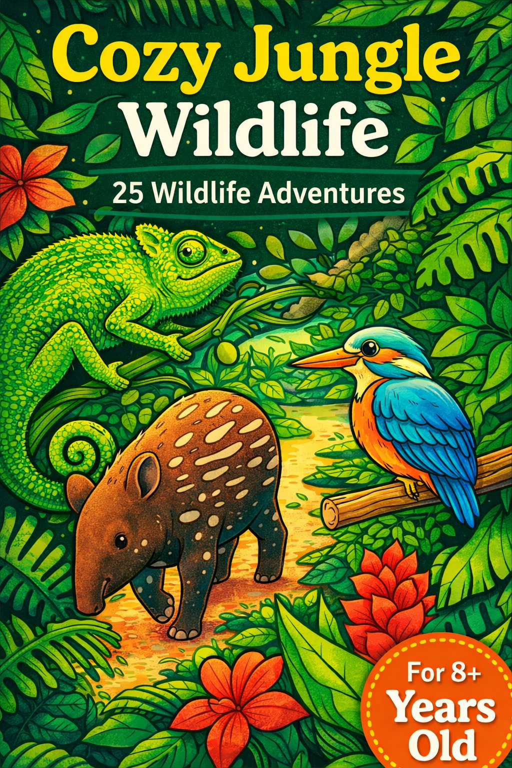 Cozy Jungle Wildlife | 25 Flora & Fauna Scenes