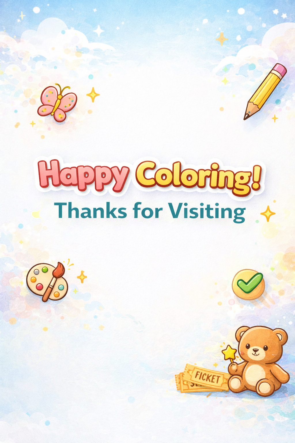 Kawaii Garden Cozy Coloring Book | 25 Stress-Relief PDF Printables
