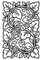 Flowers & Leaves Cozy Coloring Pages | 45 Relaxing PDF Printables