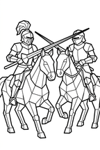 Low Poly Coloring Pages Bundle | 150 Relaxing PDF Prints
