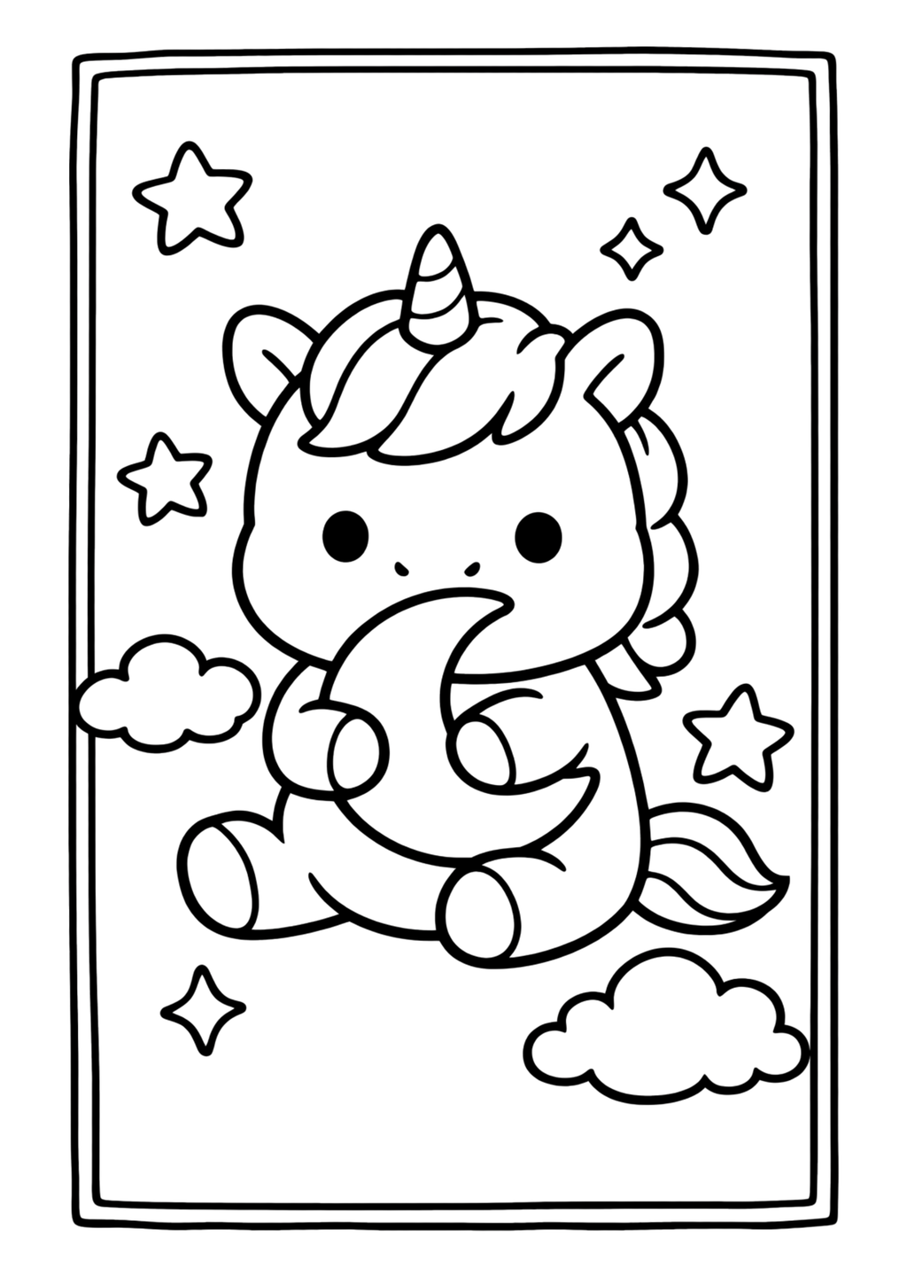 Easy Mythical Creatures Coloring | Ideal For Tiny Fingers