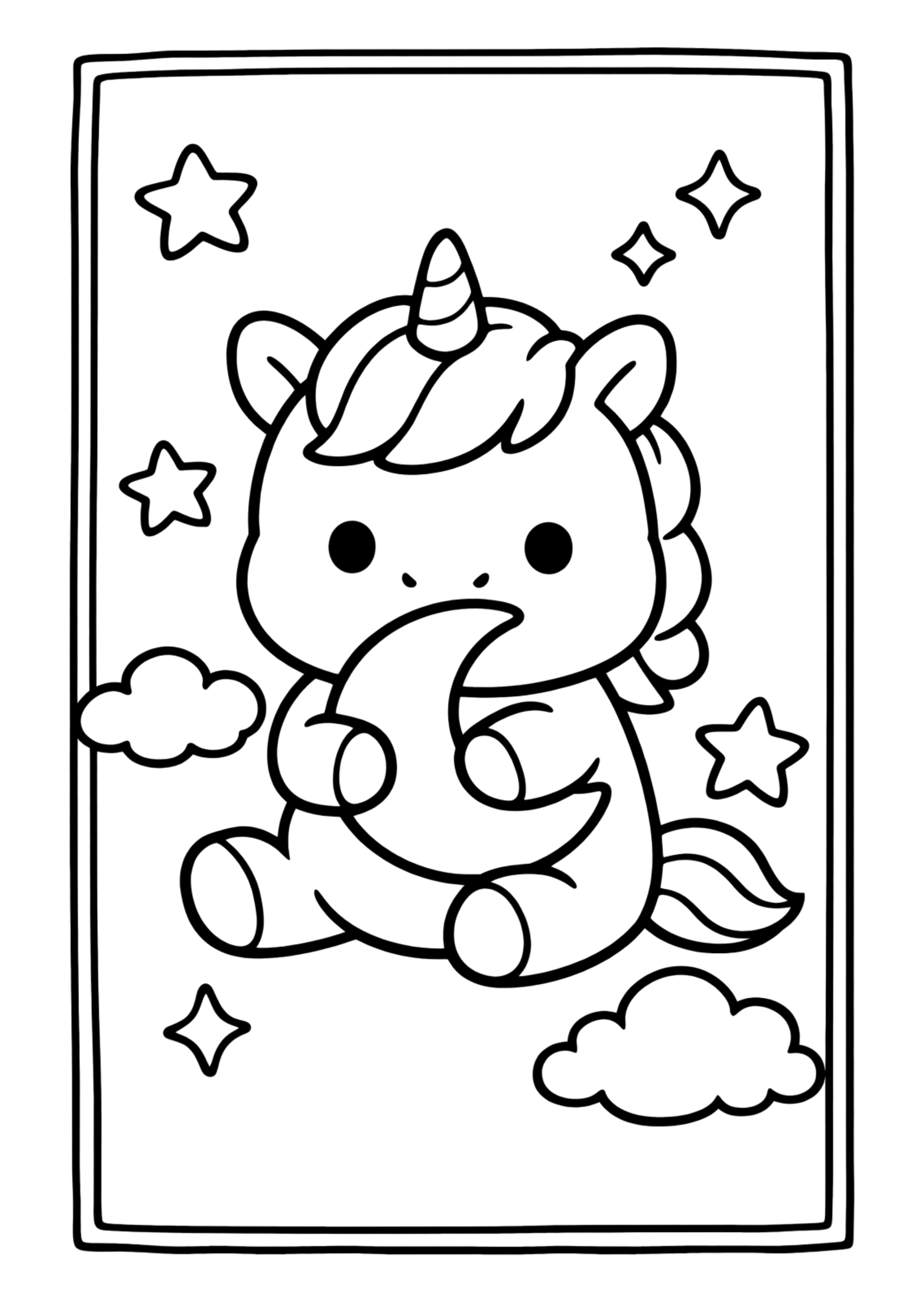 Easy Mythical Creatures Coloring | Ideal For Tiny Fingers