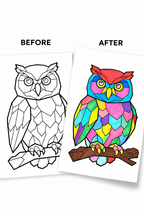Low Poly Coloring Pages | 50 Geometric Animal PDF Printables for Kids