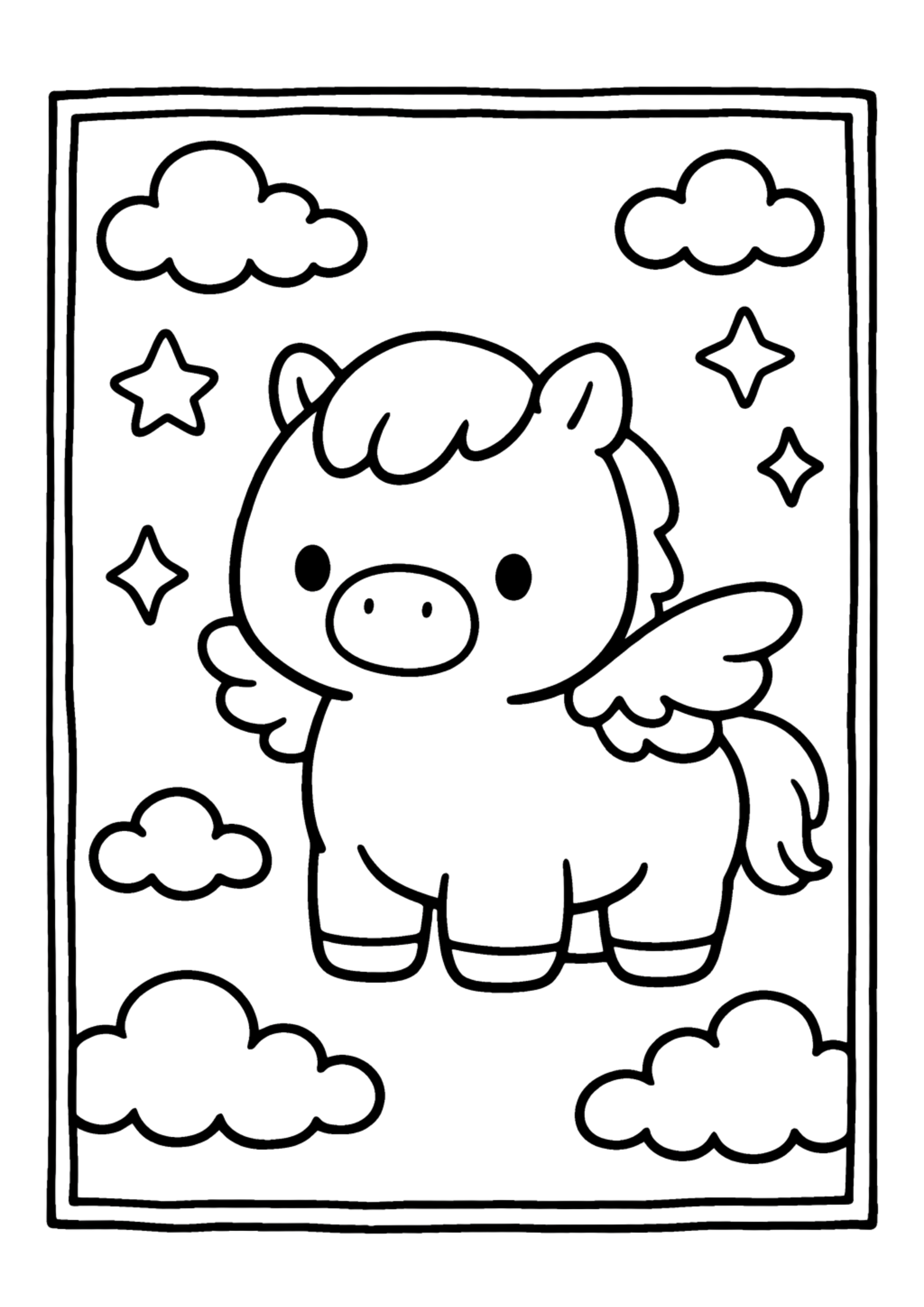Easy Mythical Creatures Coloring | Ideal For Tiny Fingers